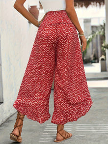 Floravia Women's Pants – High Waist Flowing Pants with Chic and Comfortable Floral Print