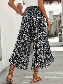 Floravia Women's Pants – High Waist Flowing Pants with Chic and Comfortable Floral Print