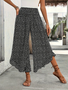 Floravia Women's Pants – High Waist Flowing Pants with Chic and Comfortable Floral Print