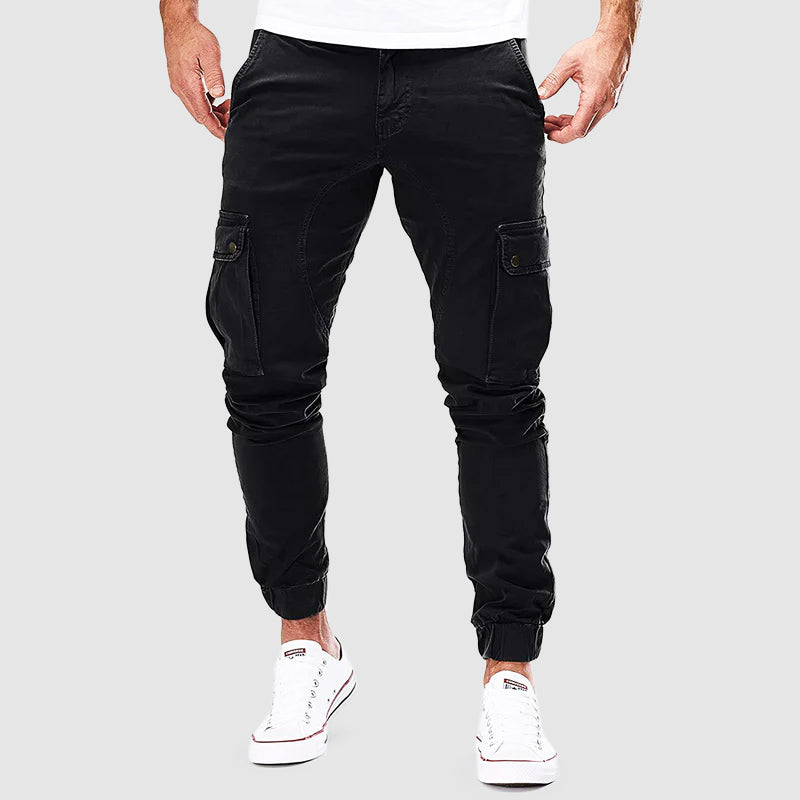Ken Cargo Pants for Men – Lightweight slim fit in cotton blend with multiple pockets