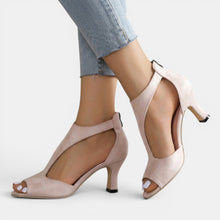 Women's Elegant Zip Heeled Sandals