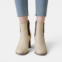 Women's Stretch Mid-Calf Heeled Boots