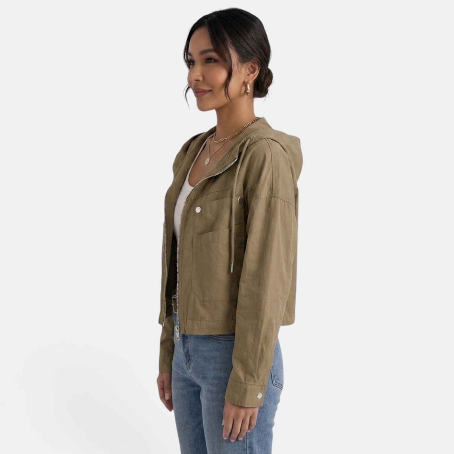 Women's Vintage Cotton Cropped Jacket