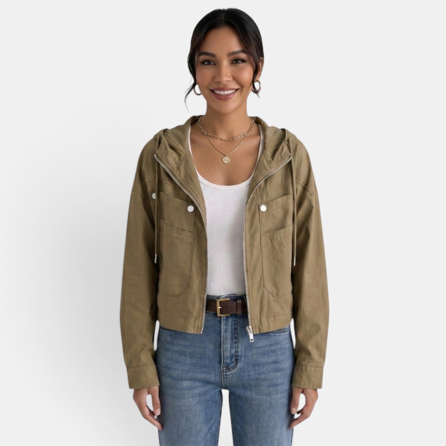 Women's Vintage Cotton Cropped Jacket