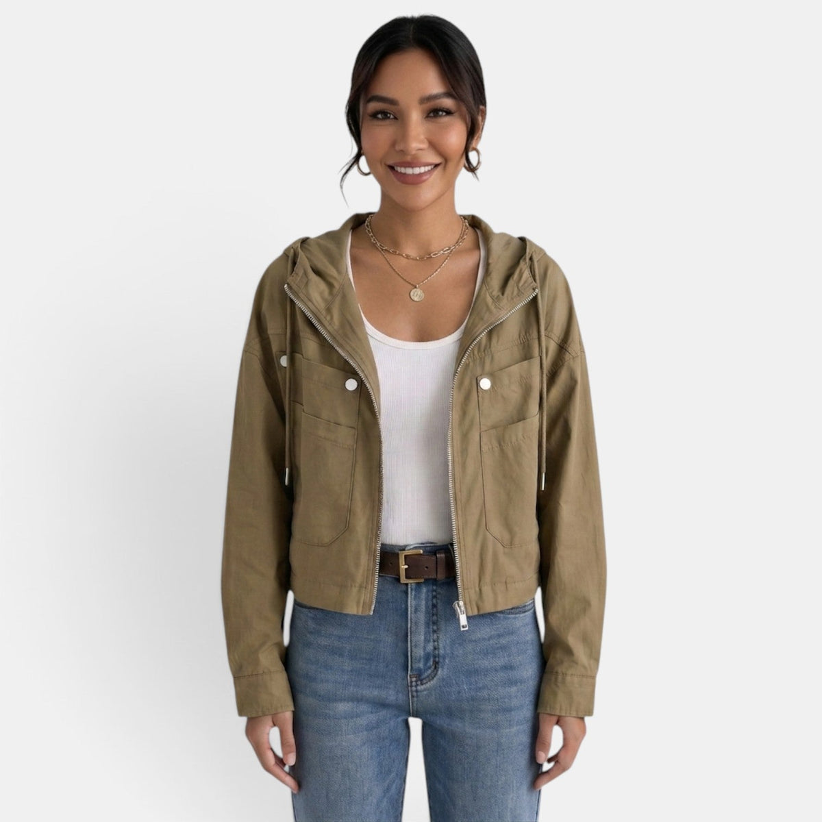 Women's Vintage Cotton Cropped Jacket