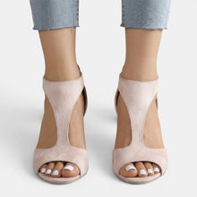 Women's Elegant Zip Heeled Sandals
