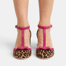 Women's Leopard-Print Bow Heels