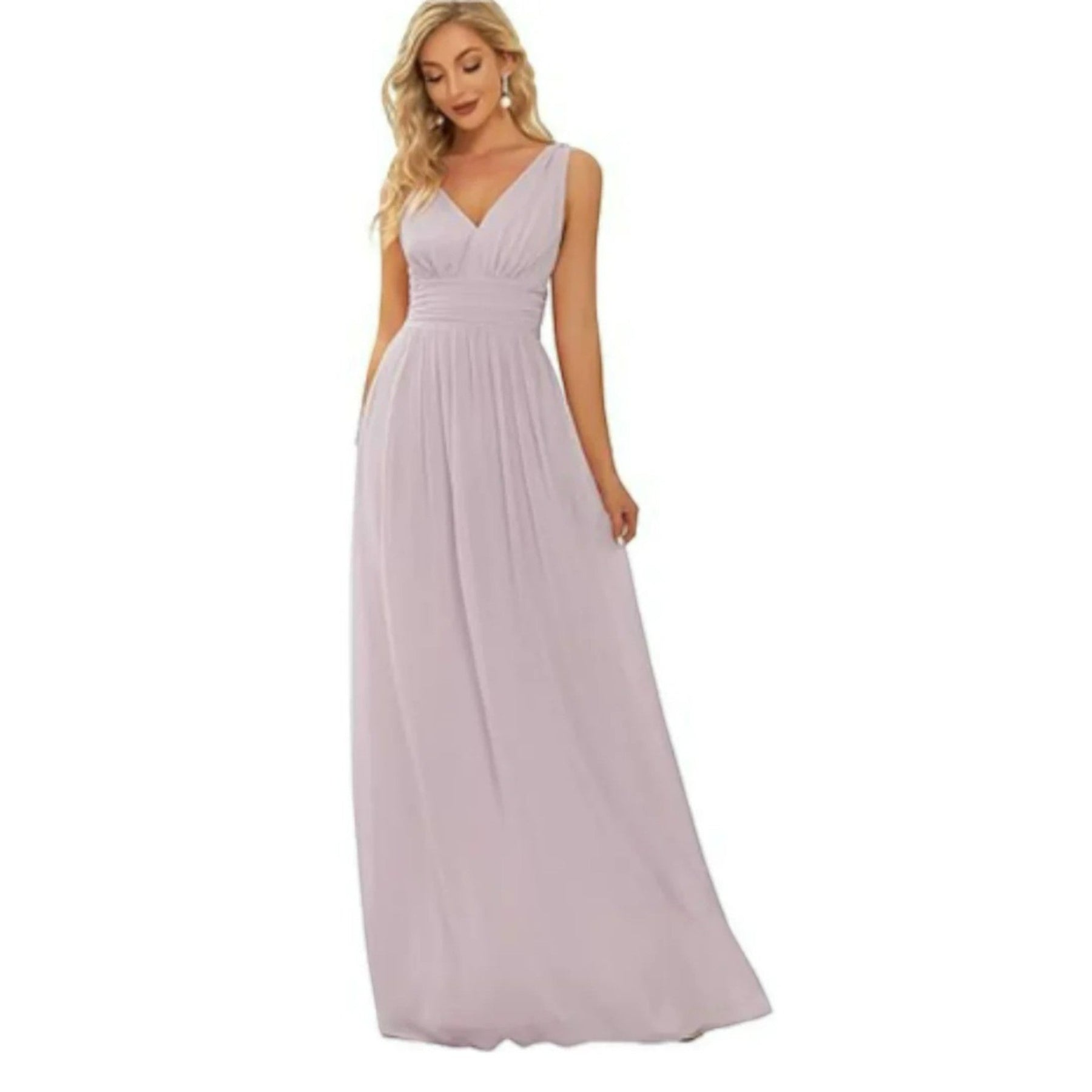 Gilda Elegant Robe with V Neckline – Refinement and Women in Every Special Occasion