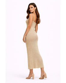 Giulia Long Minimalist Dress – Pure Elegance with Thin Straps and Long Cut
