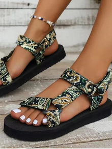 Sierra Flat Sandals Women – Lightweight Summer Sandals with Non-Slip Sole