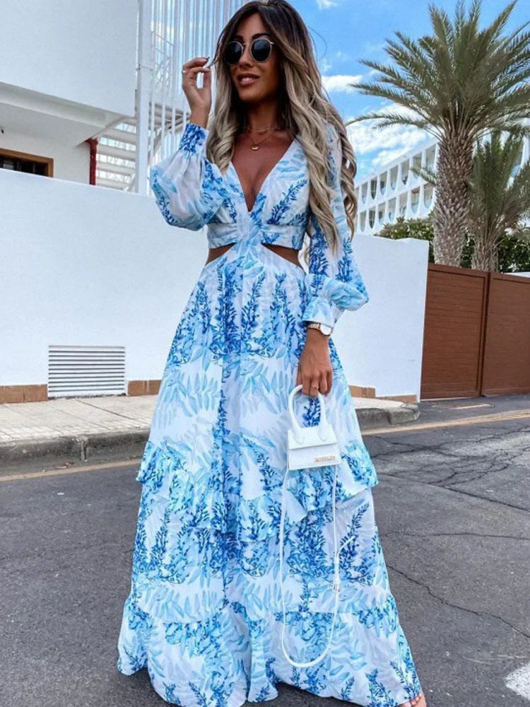 Harper Long Dress Women – Elegant Dress with Flattering Cut and Timeless Design
