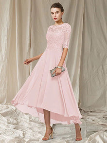 Evening Dress Woman Havana – Elegant Long Lace Dress with Flattering Cut for Festive Occasions
