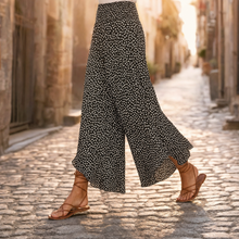 Velura – Smocked High-Waist Wide-Leg Floral Pants
