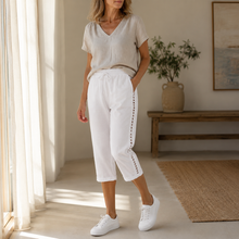 Lunava – Lace-Side Capri Pants for Women