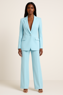Lyla Women's Ensemble – Elegant Satin Suit with Loose Fit & Modern Style
