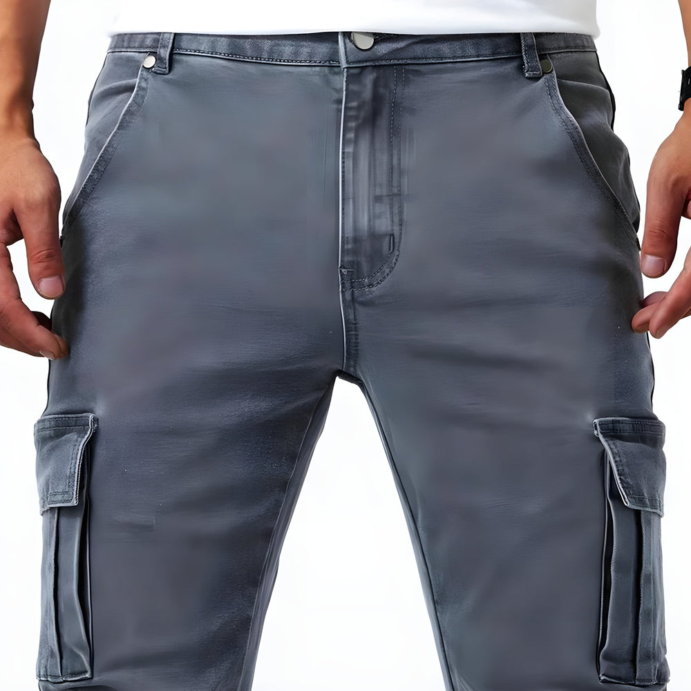 Francois Men's Pants – Comfortable & Modern Elastic Denim Cargo Pants