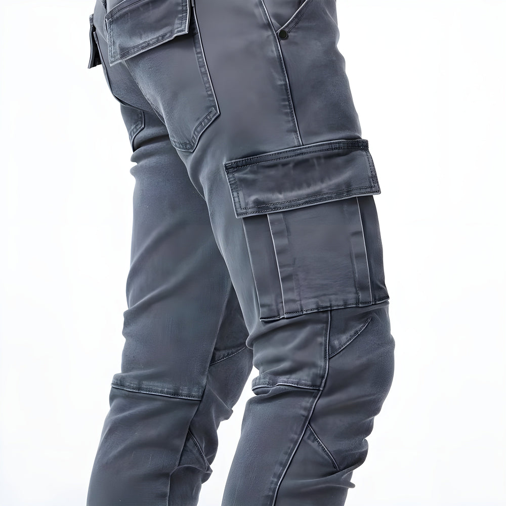 Francois Men's Pants – Comfortable & Modern Elastic Denim Cargo Pants