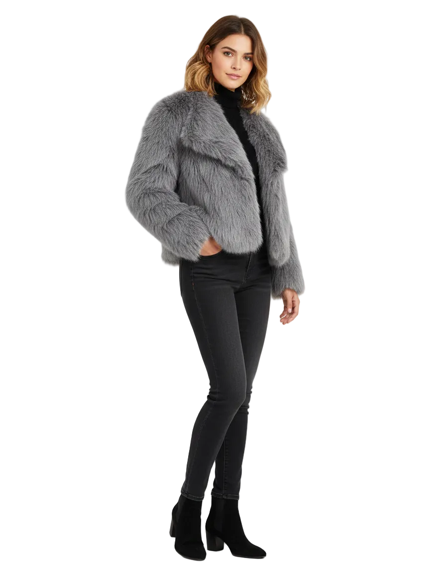 Two Women's Faux Fur Coats – Ultra Soft Texture & Timeless Elegance