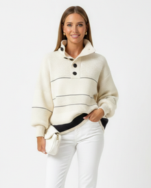 Elena Women's Elegant Pullover – Timeless Comfortable Knit for Casual & Chic Looks