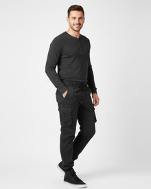 Theodore Men's Cargo Pants with Elastic Waist – Comfortable Casual Pants