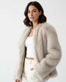 Julien Manteau Faux-Fur Women’s – Soft & Warm Winter Jacket with Elegant Casual Fit