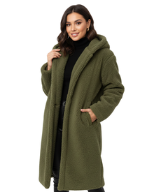 Nelia Teddy Coat for Women – Soft & Warm Oversized Jacket for Elegant Winter Looks