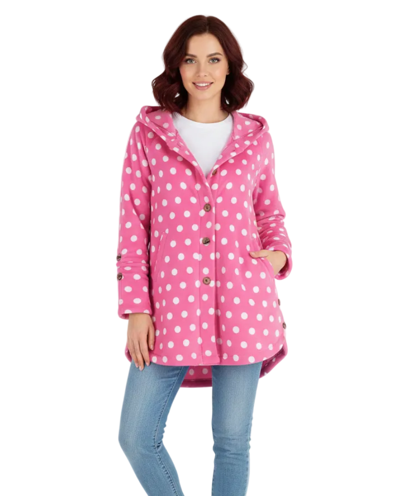 Sonia Women's Fleece Hooded Robe – Soft & Warm Comfortable Fit Lounge Dress