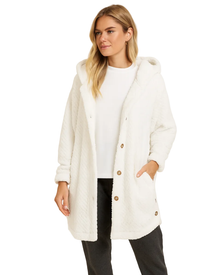 Sonia Women's Fleece Hooded Robe – Soft & Warm Comfortable Fit Lounge Dress