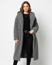 Nelia Teddy Coat for Women – Soft & Warm Oversized Jacket for Elegant Winter Looks