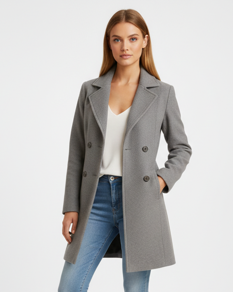 Abigail Long Wool Coat for Women – Tailored Fit & Timeless Elegance Winter
