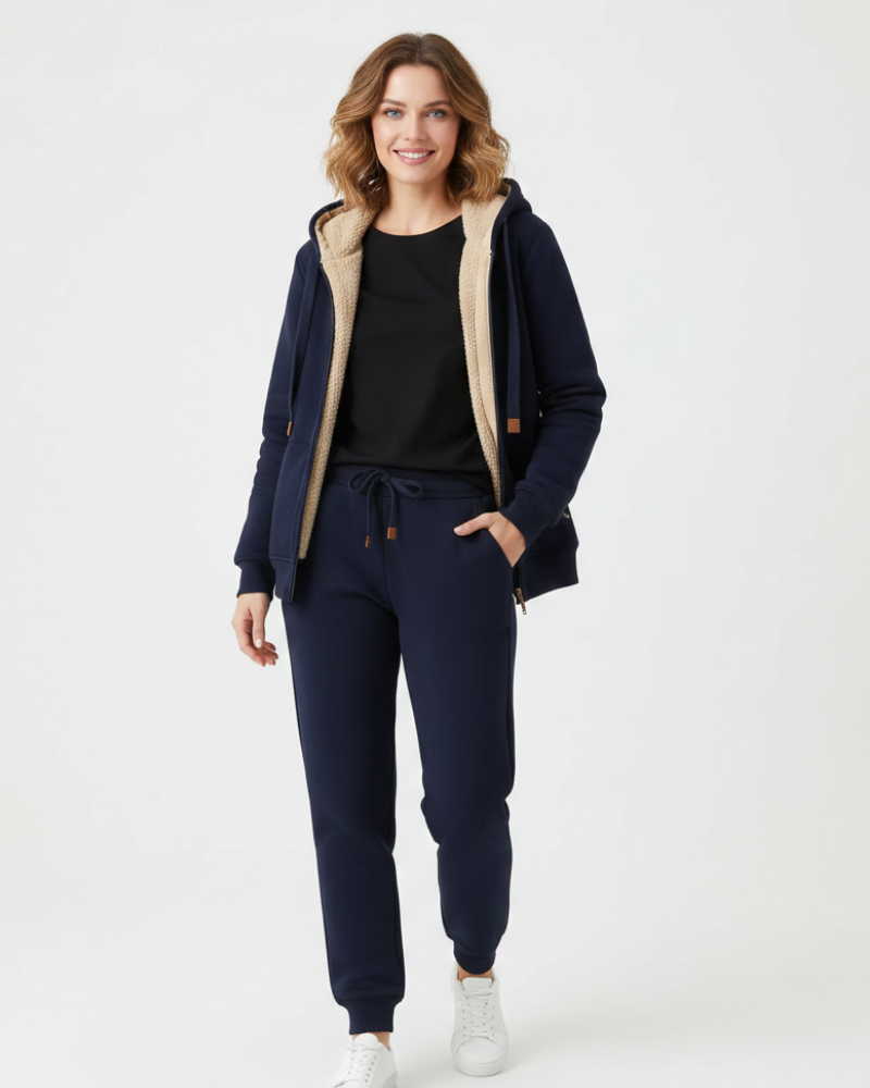 Arianna Women's Homewear Set – Soft Two-Piece Outfit in Warm & Comfortable Velvet