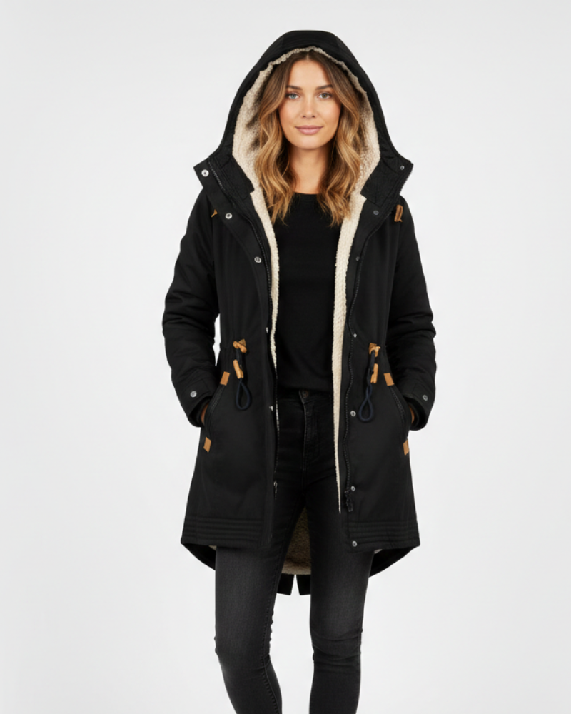 Blaire Women's Coat – Warm Lining, Practical Hood & Elegant Cut Winter