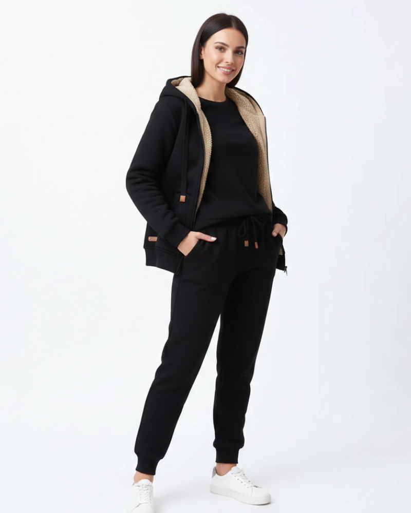Arianna Women's Homewear Set – Soft Two-Piece Outfit in Warm & Comfortable Velvet