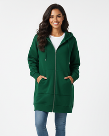 Remily Oversized Women's Zip-Up Hoodie – Warm Hoodie with Hood & Comfortable Fit