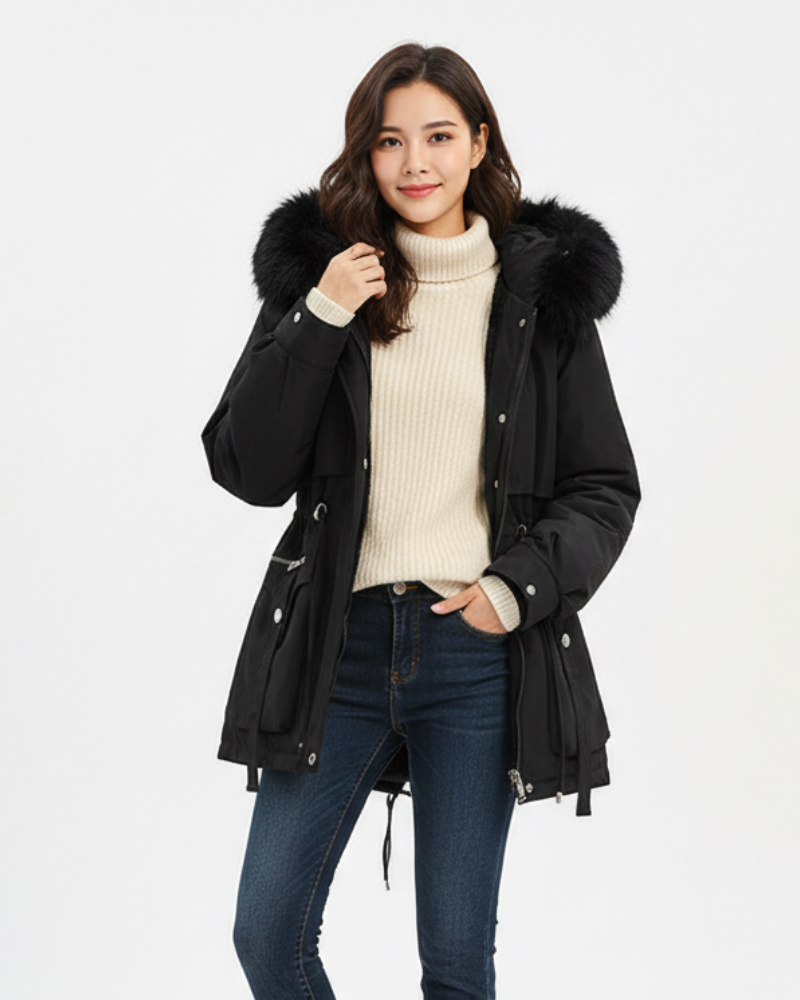Nina Women's Winter Coat – Elegant Warm Jacket with Flattering Cut & Thermal Insulation