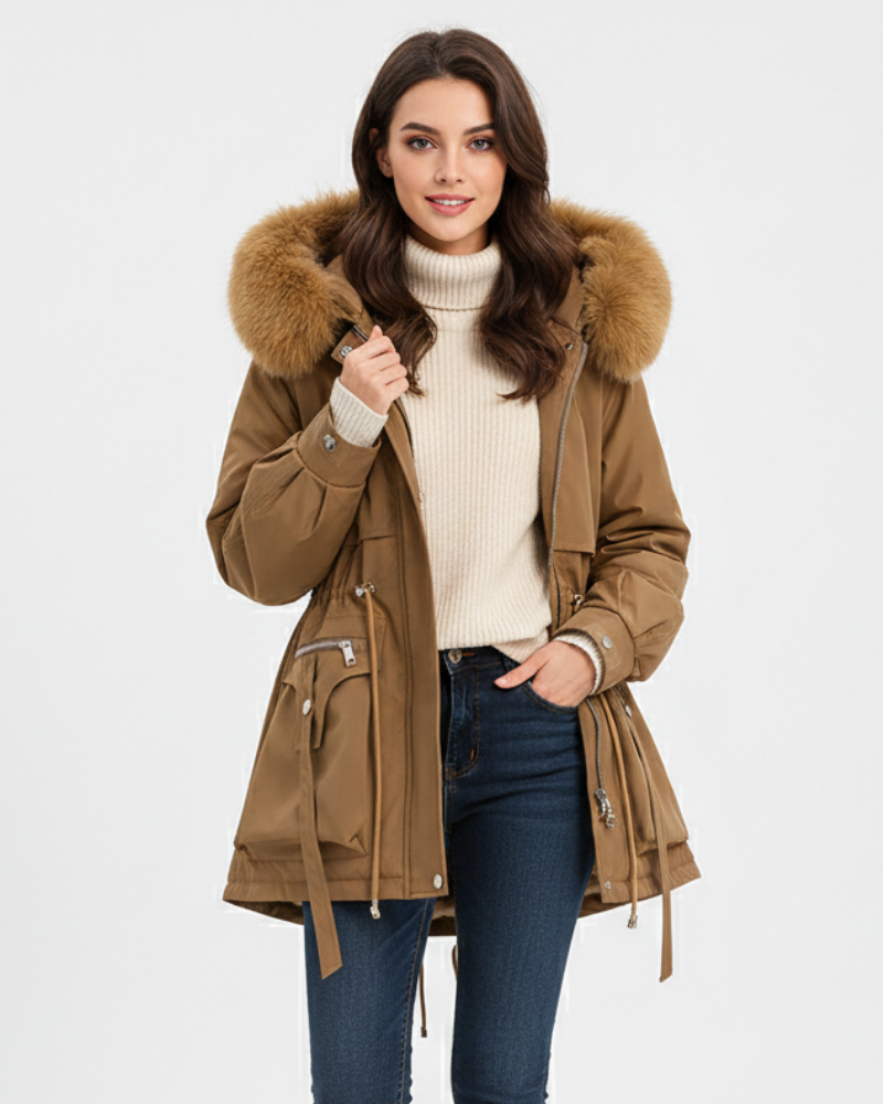 Nina Women's Winter Coat – Elegant Warm Jacket with Flattering Cut & Thermal Insulation