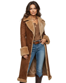 Jalyn Long Coat for Women – Elegant Coat with Modern Retro Style, Timeless Cut