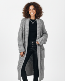 Mercy Long Loose Vest for Women – Warm and Lightweight Cardigan with Pockets, Daily Comfort