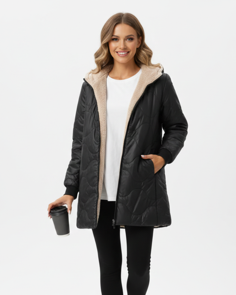 Brielle Cotton Hooded Jacket for Women – Zip Closure, Everyday Comfort & Casual Style
