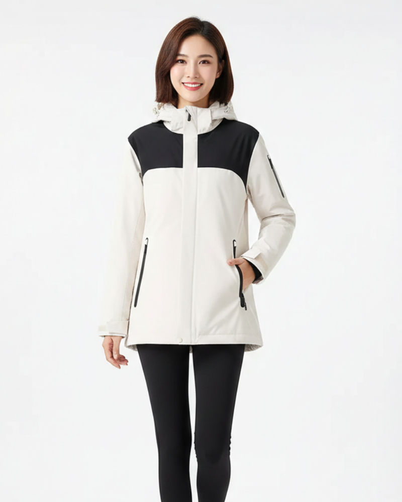 Casey Women's Winter Coat Waterproof – Warm Fleece Lining & Structured Fit