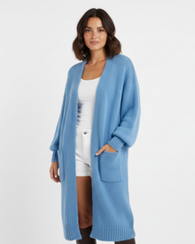Laleng Long Oversize Cardigan for Women – Soft Knit Vest with Pockets & Relaxed Fit