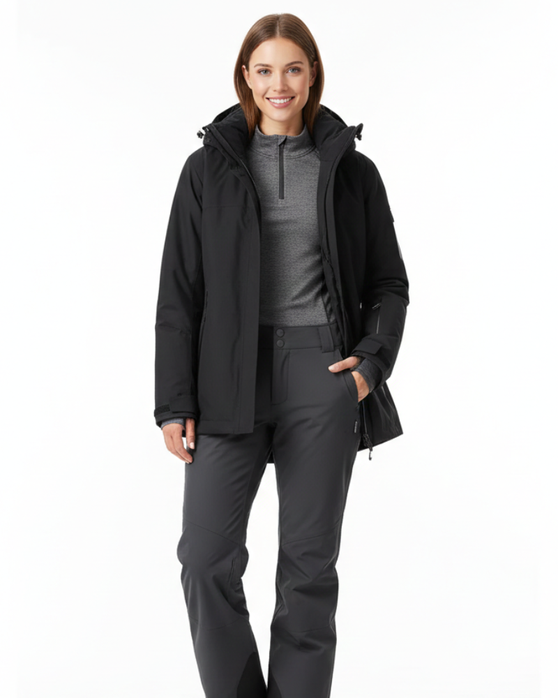 Casey Women's Winter Coat Waterproof – Warm Fleece Lining & Structured Fit