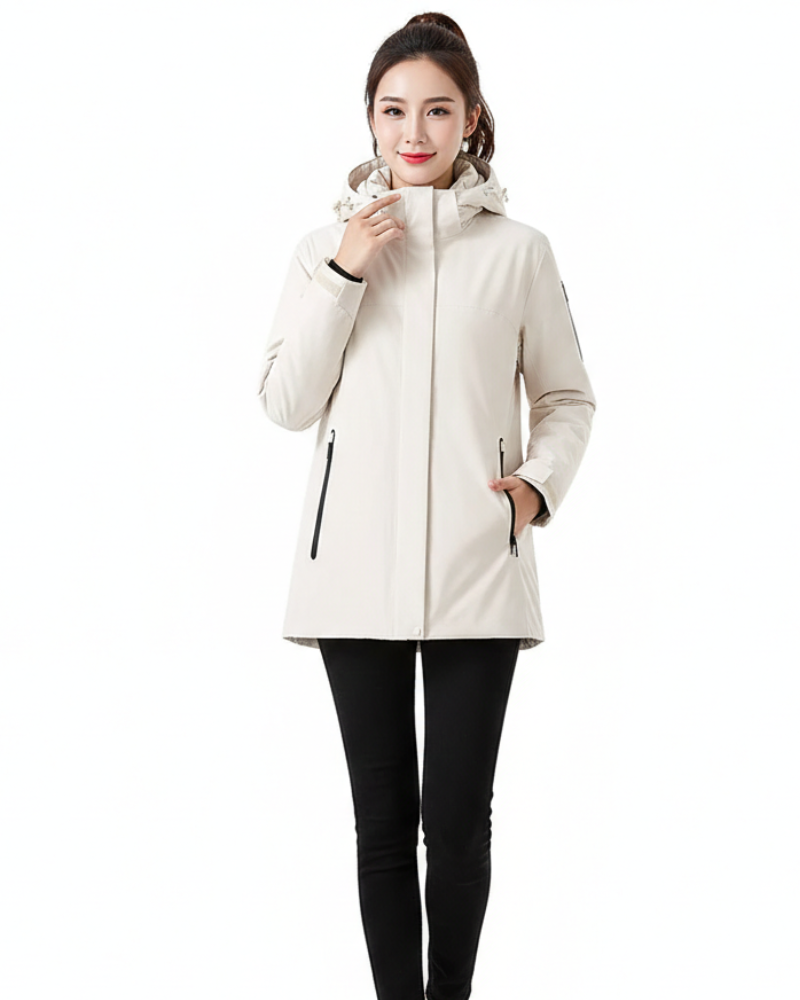 Casey Women's Winter Coat Waterproof – Warm Fleece Lining & Structured Fit