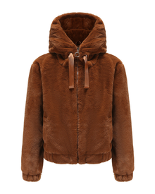 Emmaru Women's Teddy Hoodie Jacket – Warm Fleece Coat Comfortable Fit & Trendy Look