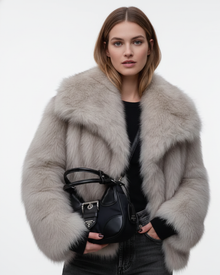 Julien Manteau Faux-Fur Women’s – Soft & Warm Winter Jacket with Elegant Casual Fit