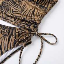 Lunavia – Lined Leopard Plunge Bikini Set