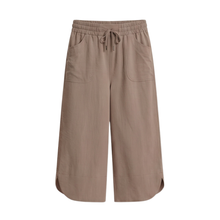 Lounella – Soft Cropped Wide-Leg Pants with Pockets