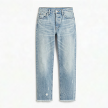 Vivara – Women's Retro Fringed Cropped Straight Leg Jeans