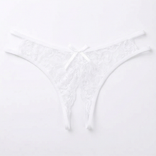 Velara – Women's Floral Lace Open-Crotch Thong