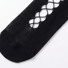 Nocturra – All-in-One Fishnet Garter Belt Stockings
